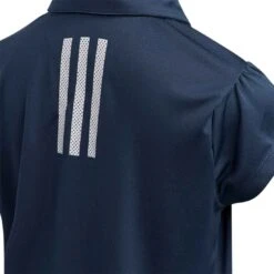 Adidas 2022 Girls Performance Polo -Famous Golf Shop adidas 2022 girls performance polo crew navy detail itempicture