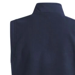 Adidas Boys Fleece Layering Vest -Famous Golf Shop adidas 2023 boys fleece layering vest collegiate navy detail1 itempicture