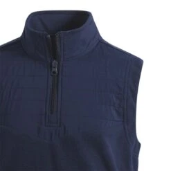 Adidas Boys Fleece Layering Vest -Famous Golf Shop adidas 2023 boys fleece layering vest collegiate navy detail3 itempicture