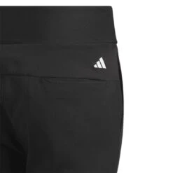 Adidas Girls Pull-On Pants -Famous Golf Shop adidas 2023 girls pull on pants black back detail itempicture