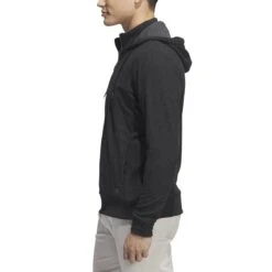 Adidas Go To 1/4 Zip Hoodie -Famous Golf Shop adidas 2023 go to quarter zip hoodie black side itempicture