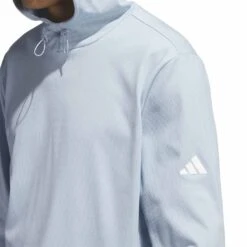 Adidas Lightweight Hoodie -Famous Golf Shop adidas 2023 lightweight hoodie wonder blue detail1 itempicture