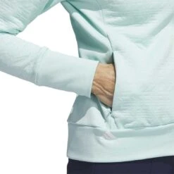 Adidas Women's COLD.RDY Jacket -Famous Golf Shop adidas 2023 womens cold rdy jacket semi flash aqua detail1 itempicture