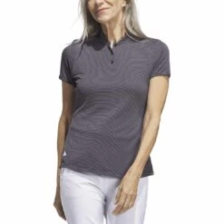 Adidas Women's Essentials Dot Polo -Famous Golf Shop adidas 2023 womens essentials dot polo black itempicture