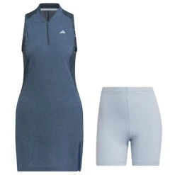 Adidas Women's Ultimate365 Tour Sleeveless Dress -Famous Golf Shop adidas 2023 womens ultimate365 tour sleeveless dress arctic night catalog itmepicture