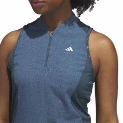 Adidas Women's Ultimate365 Tour Sleeveless Dress -Famous Golf Shop adidas 2023 womens ultimate365 tour sleeveless dress arctic night detail2 itmepicture