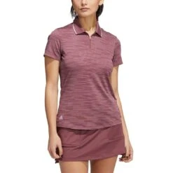Adidas Women's Novelty Polo -Famous Golf Shop adidas fw22 womens novelty polo quiet crimson itempicture