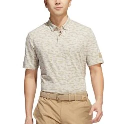 Adidas Go-To Camo Print Polo -Famous Golf Shop adidas go to camo print polo hemp front itempicture