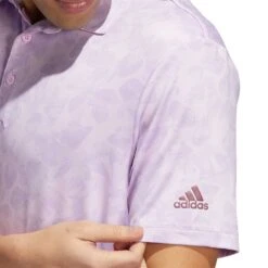 Adidas Prisma Print Polo -Famous Golf Shop adidas prisma print polo bliss lilac detail itempicture