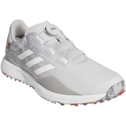Adidas S2G Spikeless BOA Golf Shoes Grey Two/White/Grey Three -Famous Golf Shop adidas s2g spikeless golf shoes grey two white grey three gv9786 front itempicture