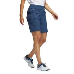 Adidas Women's 8.5 Inch Modern Bermuda Shorts -Famous Golf Shop adidas ss21 womens 8 5 inch modern bermuda shorts crew navy model