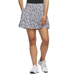 Adidas Women's Printed 16 Inch Skort -Famous Golf Shop adidas ss23 womens printed 16 inch skort black white itempicture