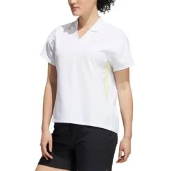 Adidas FW21 Women's 3-Stripe Polo -Famous Golf Shop adidas womens fw21 3 stripe polo white itempicture