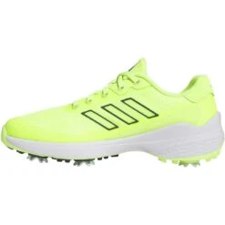 Adidas ZG23 Vent Golf Shoes Lucid Lemon/Artic Night -Famous Golf Shop adidas zg23 vent golf shoes lucid lemon artic night side itempicture