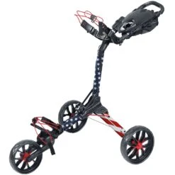 BagBoy Nitron LTD Auto-Open Push Cart -Famous Golf Shop bayboy 2023 nitron push cart usa flag itempicture