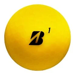 Bridgestone 2023 E12 Contact Matte Yellow Golf Balls -Famous Golf Shop bridgestone 2023 e12 contact matte yellow golf balls front itempicture