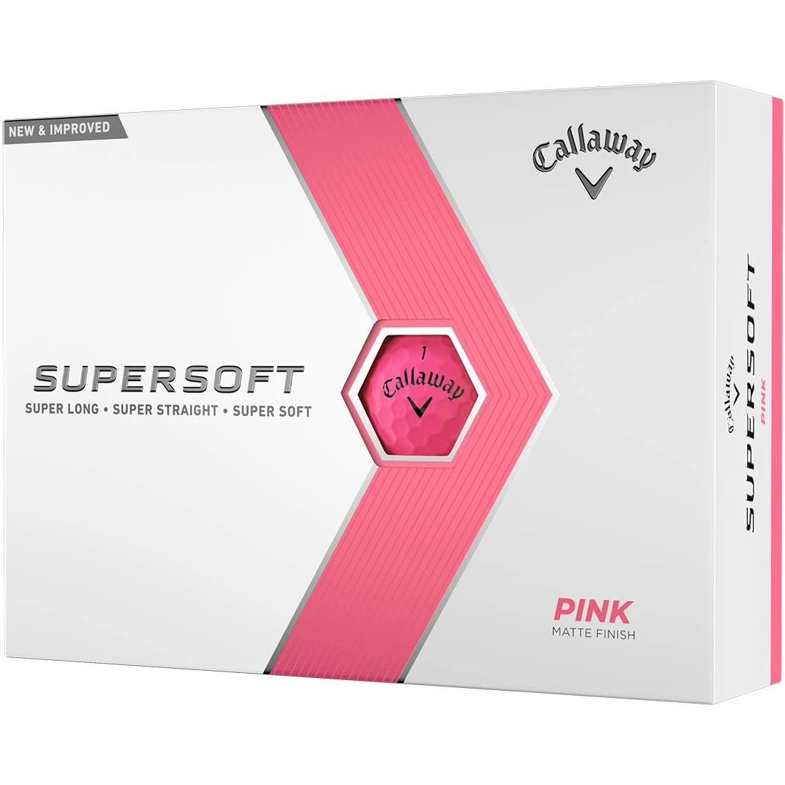 Callaway Supersoft Matte Pink Personalized Golf Balls 1 Callaway Supersoft Matte Pink Personalized Golf Balls