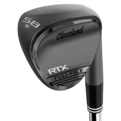 Cleveland RTX Full-Face Black Satin Wedge 8 Cleveland RTX Full-Face Black Satin Wedge -Famous Golf Shop cleveland rtx full face black satin wedge 3quarter itempicture