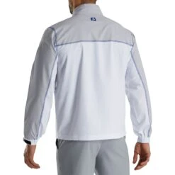 FootJoy Sport Windshirt -Famous Golf Shop footjoy sport windshirt white grey royal back itempicture