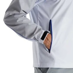 FootJoy Sport Windshirt -Famous Golf Shop footjoy sport windshirt white grey royal detail itempicture