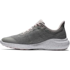 FootJoy Women's FJ Flex Golf Shoes Heather Grey -Famous Golf Shop footjoy women s fj flex golf shoes heather grey 95716 side itempicture