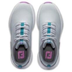FootJoy Women's Performa Golf Shoes Light Grey/Purple -Famous Golf Shop footjoy womens performa golf shoes light grey purple 99204 top itempicture