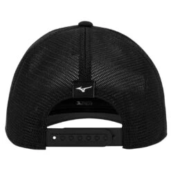 Mizuno Crossed Clubs Mesh Snapback Hat -Famous Golf Shop mizuno crossed clubs mesh snapback hat black back itempicture