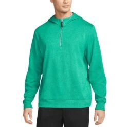 Nike Dri-FIT Golf Hoodie -Famous Golf Shop nike 2022 dri fit golf hoodie neptune green front itempicture