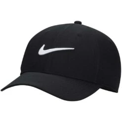 Nike Dri-FIT Club Hat -Famous Golf Shop nike 2023 dri fit club hat black white itempicture