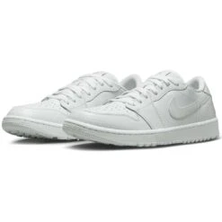 Nike Air Jordan 1 Low G Golf Shoes White/White/Pure Platinum -Famous Golf Shop nike air jordan 1 low g golf shoes white pure platinum dd9315 110 pair itempicture