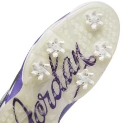 Nike Jordan Retro 6 G Golf Shoes Metallic Silver/Oxygen Purple -Famous Golf Shop nike jordan retro 6 g nrg golf shoes metallic silver oxygen purple dole detial itempicture