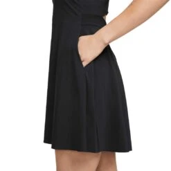 Nike Women's Dri-FIT Advantage Club Sleeveless Dress -Famous Golf Shop nike womens dri fit advantage club sleeveless dress black detail2 itempicture
