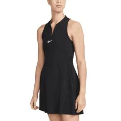 Nike Women's Dri-FIT Advantage Club Sleeveless Dress -Famous Golf Shop nike womens dri fit advantage club sleeveless dress black front itempicture