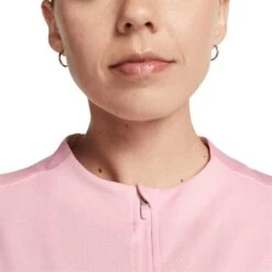 Nike Women's Dri-FIT UV Advantage Half-Zip Pullover -Famous Golf Shop nike womens dri fit club half zip uv pullover medium soft pink detail itempicture