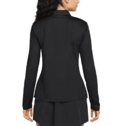 Nike Women's Dri-FIT Victory Long Sleeve Polo -Famous Golf Shop nike womens dri fit victory long sleeve polo black back itempicture