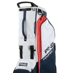 Ping Hoofer Lite Stand Bag 31 Ping Hoofer Lite Stand Bag -Famous Golf Shop ping 2023 hoofer lite stand bag navy platinum red detail3 itempicture