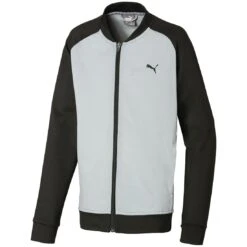 Puma Boys Full Zip Jacket -Famous Golf Shop puma 2021 boys full zip jacket quarry itempicture