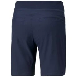 Puma Women's Bermuda Shorts -Famous Golf Shop puma 2022 womens bermuda shorts navy blazer back itempicture
