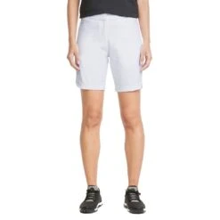 Puma Women's Bermuda Shorts -Famous Golf Shop puma 2022 womens bermuda shorts white model itempicture