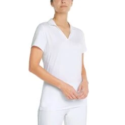 Puma Women's CLOUDSPUN Coast Polo -Famous Golf Shop puma 2022 womens cloudspun coast polo white model itempicture