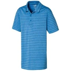 Puma Boys Rotation Stripe Polo -Famous Golf Shop puma boys rotation stripe polo ibiza blue