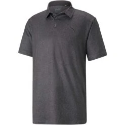 Puma Cloudspun Primary Polo -Famous Golf Shop puma cloudspun primary polo black front itempicture