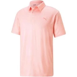 Puma Cloudspun Primary Polo -Famous Golf Shop puma cloudspun primary polo flamingo pink front itempicture