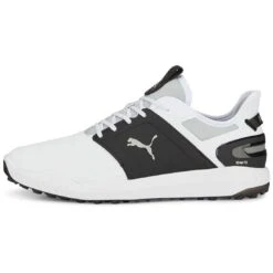 Puma Ignite Elevate Golf Shoes White/Black/Silver