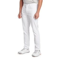 Puma Jackpot 5 Pocket Pants -Famous Golf Shop puma jackpot 5 pocket pants white front model itempicture