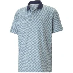 Puma MATTR Pineapples Polo -Famous Golf Shop puma mattr pineapples polo navy blazer front itempicture