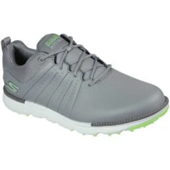 Skechers GO GOLF Elite Tour SL Golf Shoes Grey/Lime -Famous Golf Shop skechers go golf elite tour sl golf shoes grey lime front itempicture