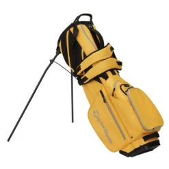 TaylorMade FlexTech Stand Bag -Famous Golf Shop taylormade 2023 flextech stand bag gold left itempicture