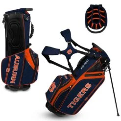Team Effort NCAA Caddie Carry Hybrid Bag -Famous Golf Shop team effort ncaa caddie carry hybrid bag auburn tigers itempicture