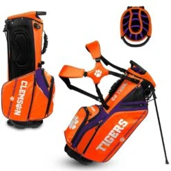 Team Effort NCAA Caddie Carry Hybrid Bag -Famous Golf Shop team effort ncaa caddie carry hybrid bag clemson tigers itempicture